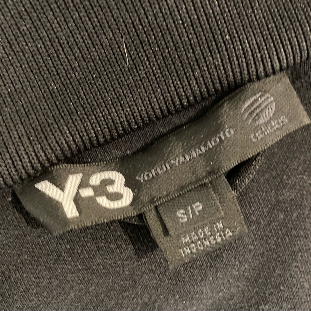 ADIDAS Y-3 YOHJI YAMOMOTO BLACK SLIM TRACK JACKET HIDDEN ZIPPERS S - Picture 2 of 7